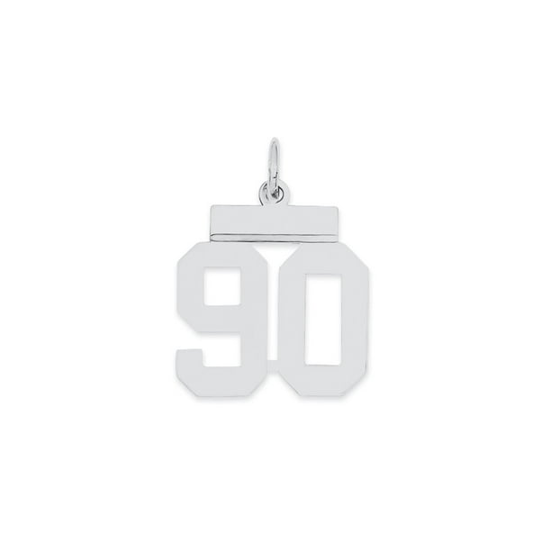 20mm x 14mm Solid 925 Sterling Silver Small Number # 18 Charm Pendant 20mm x 14mm Solid 925 Sterling Silver Small Number # 18 Charm Pendant